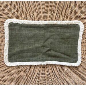 NEW Serena & Lily Bowden Pillow Cover (12”x21”)-Grove Green